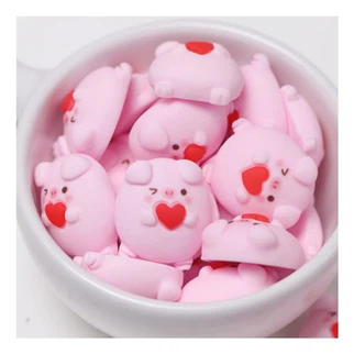 Kawaii Reçine Domuz Kabaşonları